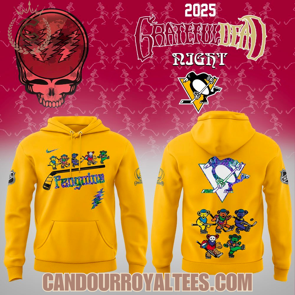 Pittsburgh Penguins Grateful Dead Night 2025 Hoodie Pittsburgh Penguins Grateful Dead Night 2025 Hoodie