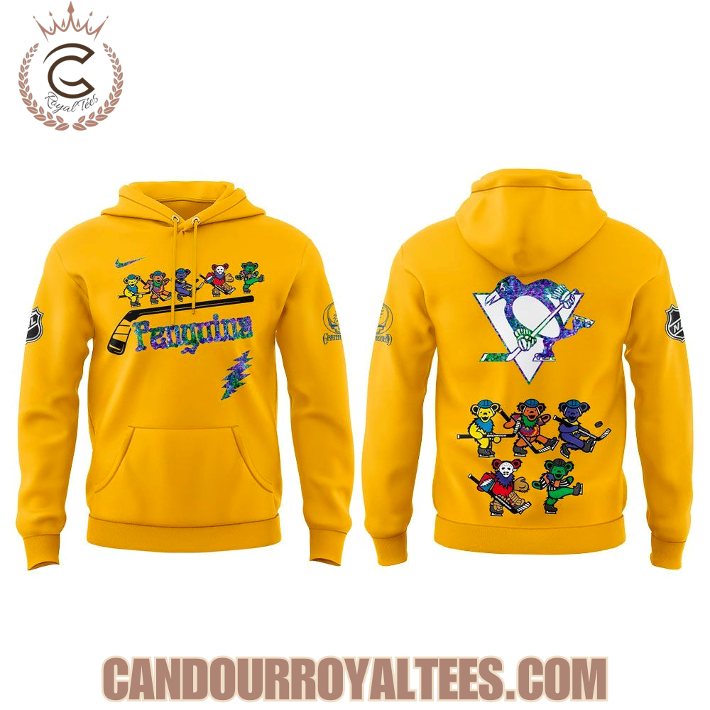 Pittsburgh Penguins Grateful Dead Night 2025 Hoodie Pittsburgh Penguins Grateful Dead Night 2025 Hoodie