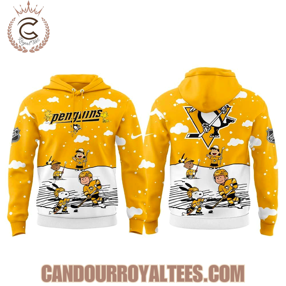 Pittsburgh Penguins Snoopy and Peanuts 2025 Hoodie Pittsburgh Penguins Snoopy and Peanuts 2025 Hoodie