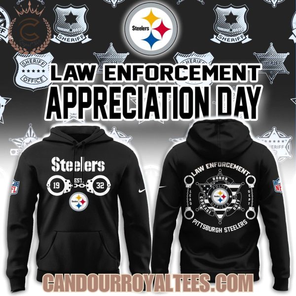 Pittsburgh Steelers Law Enforcement Tshirt, Hoodie