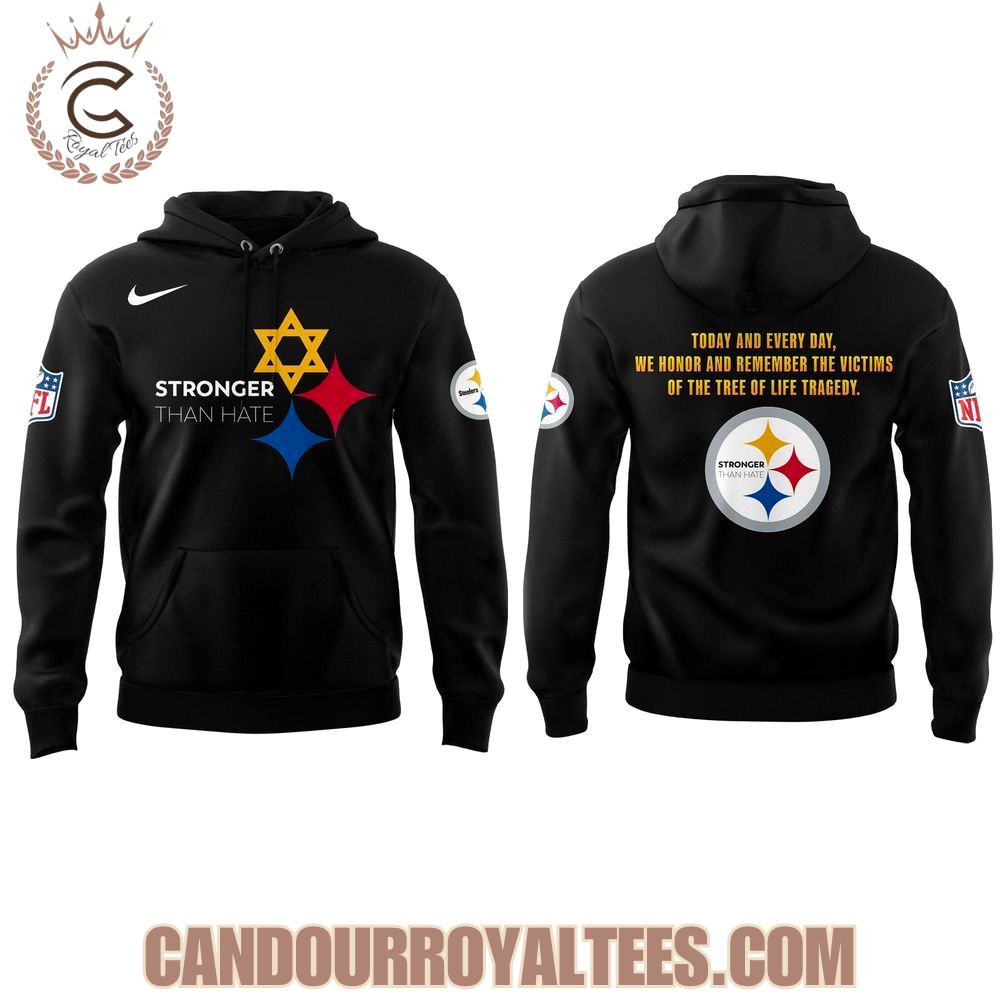Pittsburgh Steelers Stronger Than Hate Hoodie Pittsburgh Steelers Stronger Than Hate Hoodie