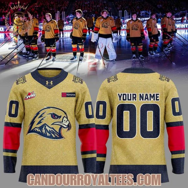 Portland Winterhawks 50th Golden Uniform Jersey Portland Winterhawks 50th Golden Uniform Jersey