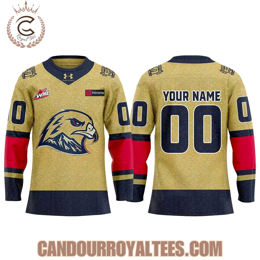 Portland Winterhawks 50th Golden Uniform Jersey Portland Winterhawks 50th Golden Uniform Jersey