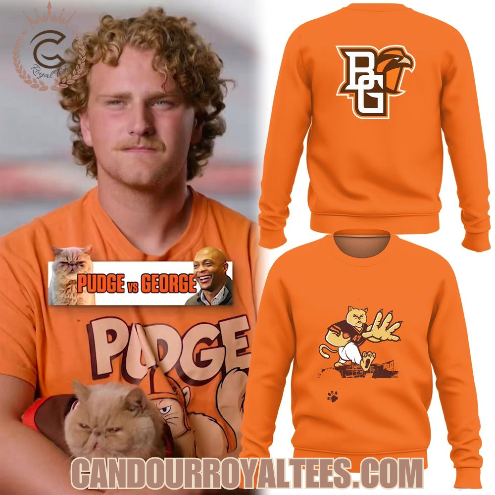 Pudge the Cat BGSU Football T-Shirt Pudge the Cat BGSU Football T-Shirt