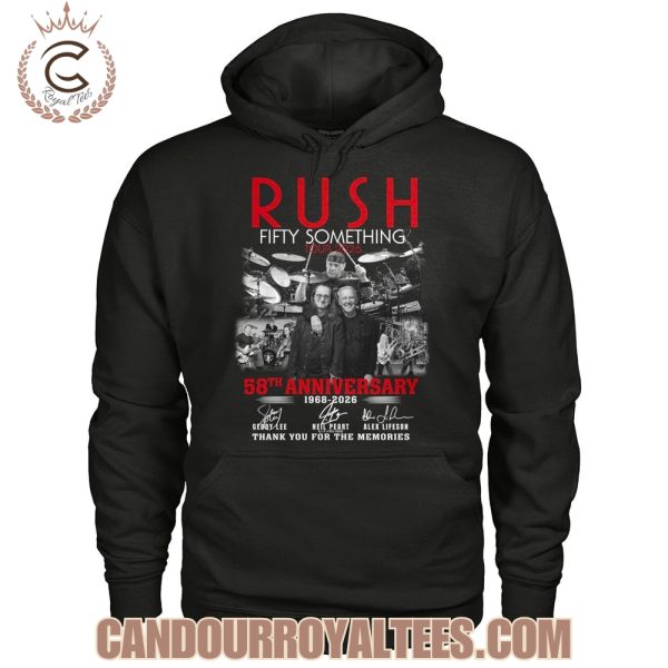 Rush Fifty Something Tour 2026 58th Anniversary 1968-2026 T-Shirt