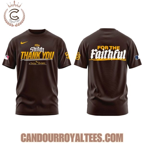 San Diego Padres Mike Shildt Thank You Tshirt, Hoodie