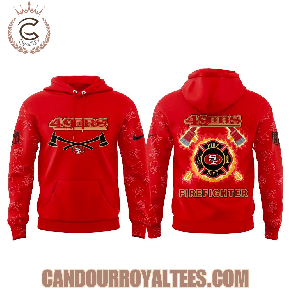 San Francisco 49ers Firefighter Appreciation Hoodie San Francisco 49ers Firefighter Appreciation Hoodie