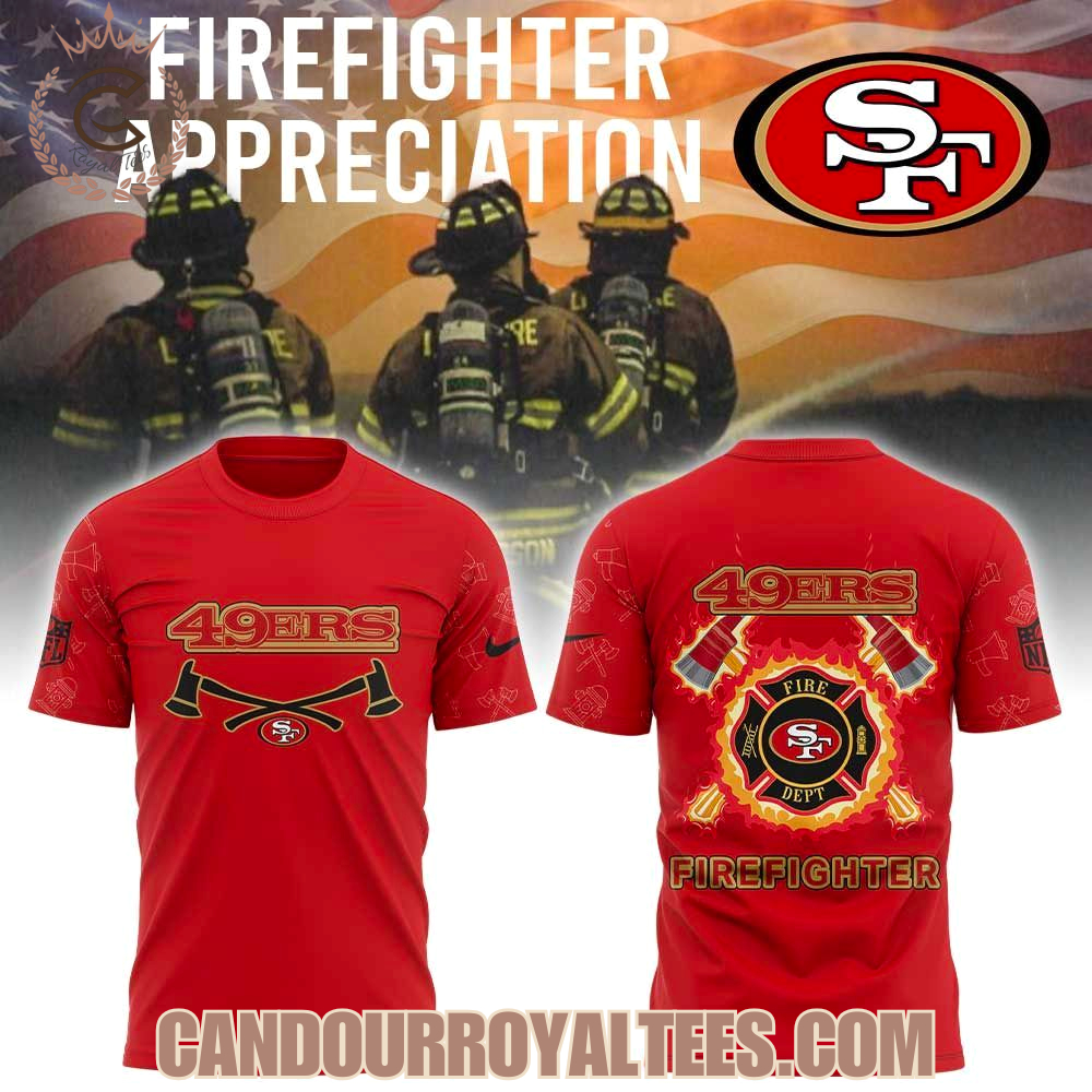 San Francisco 49ers Firefighter Appreciation Hoodie San Francisco 49ers Firefighter Appreciation Hoodie