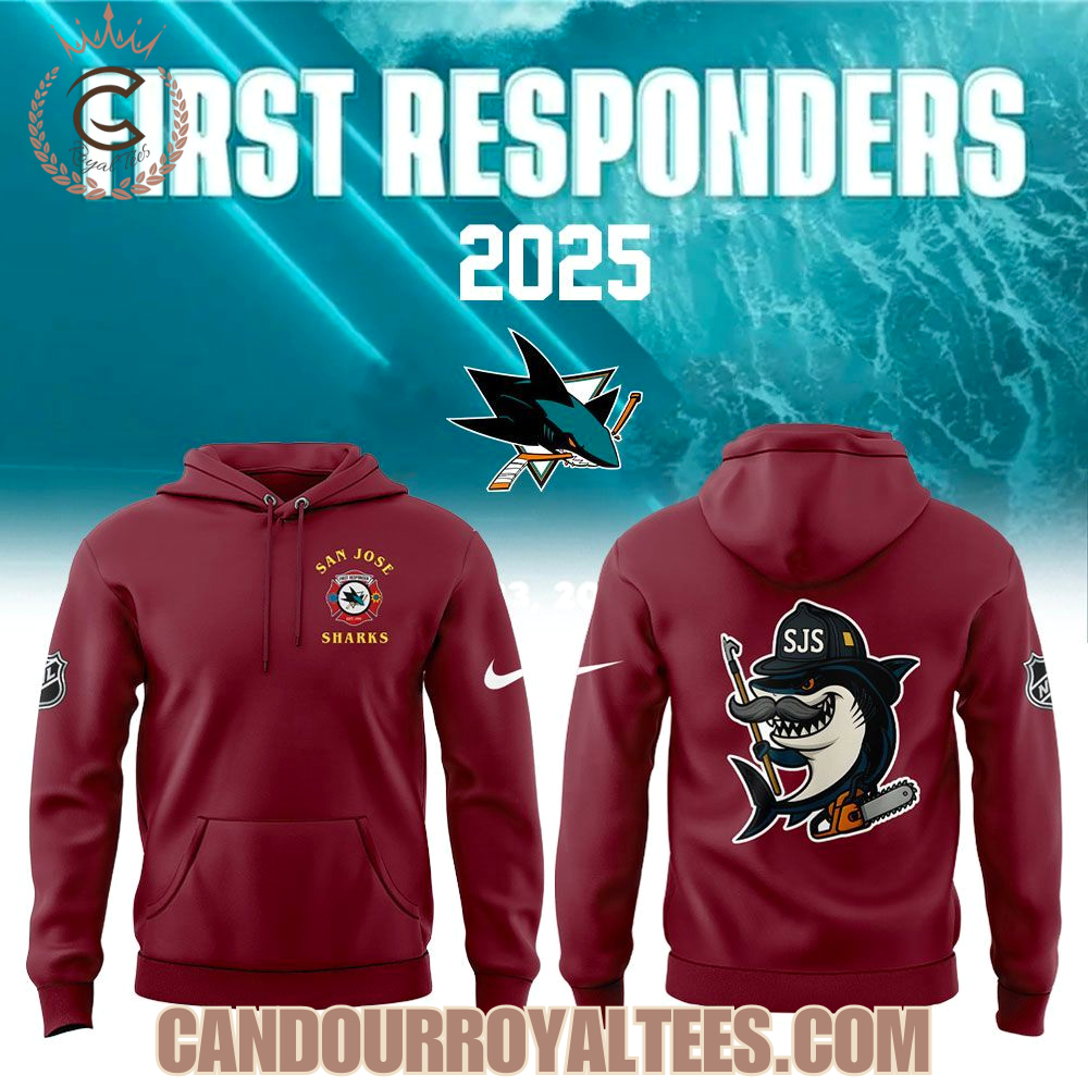San Jose Sharks First Responders Night 2025 Hoodie San Jose Sharks First Responders Night 2025 Hoodie