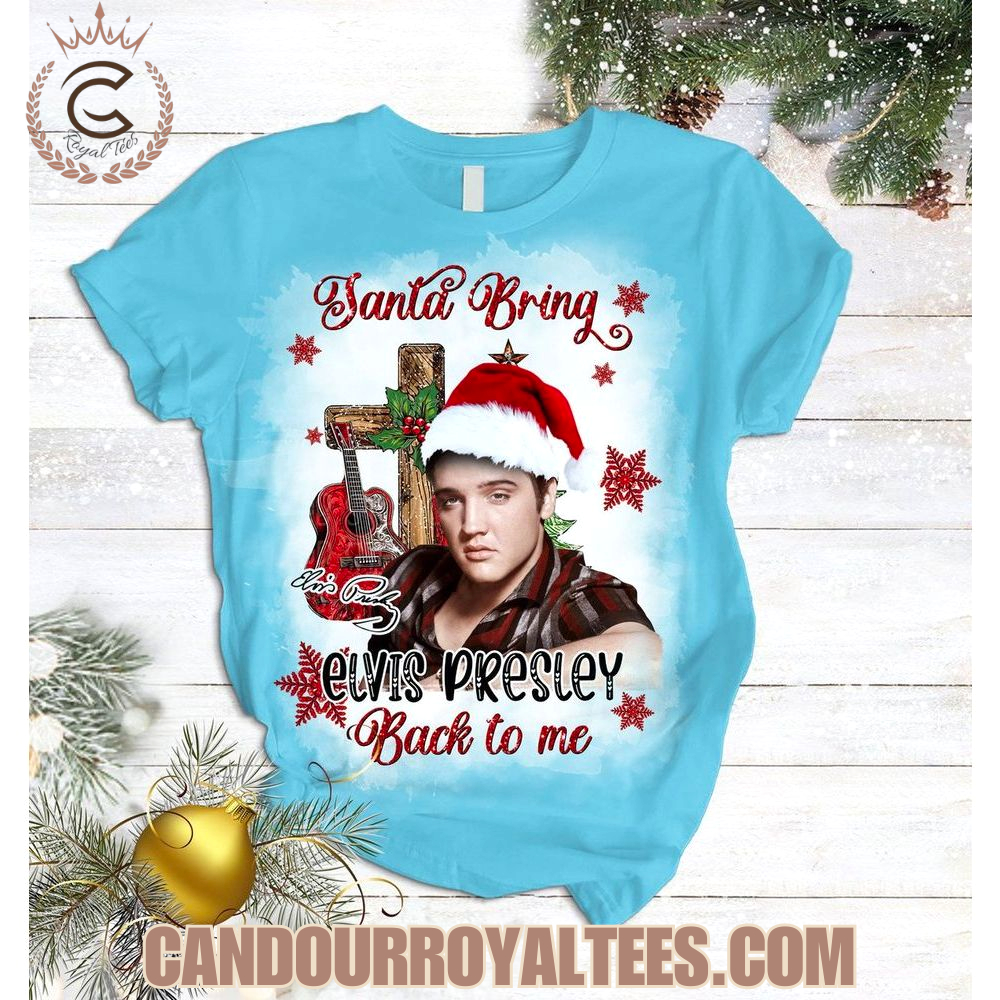 Santa Bring Elvis Presley Back To Me Pajamas Set Santa Bring Elvis Presley Back To Me Pajamas Set