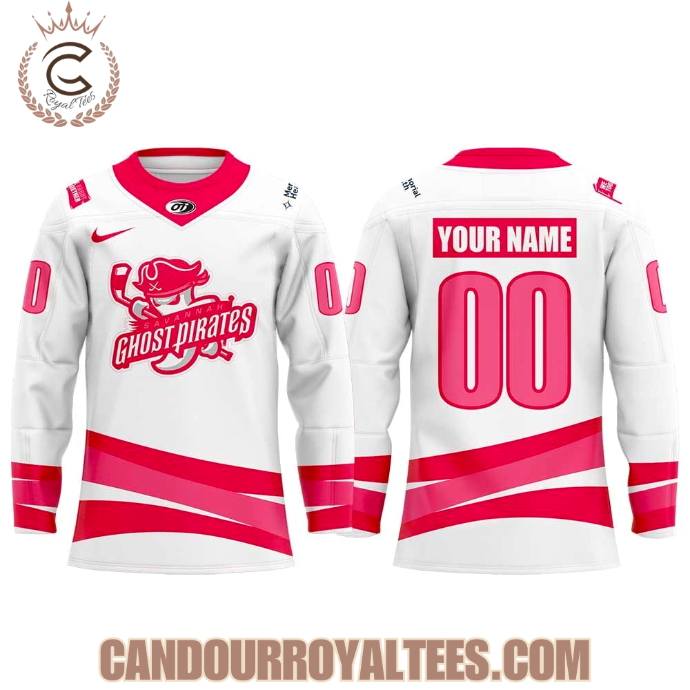Savannah Ghost Pirates Pink in the Rink Jersey Savannah Ghost Pirates Pink in the Rink Jersey