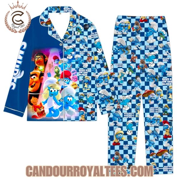 Smurfs Satin Pajamas Set Smurfs Satin Pajamas Set