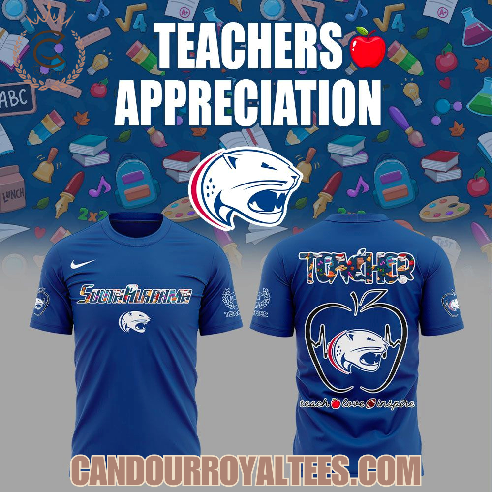South Alabama Jaguars Teachers Appreciation 2025 Hoodie South Alabama Jaguars Teachers Appreciation 2025 Hoodie
