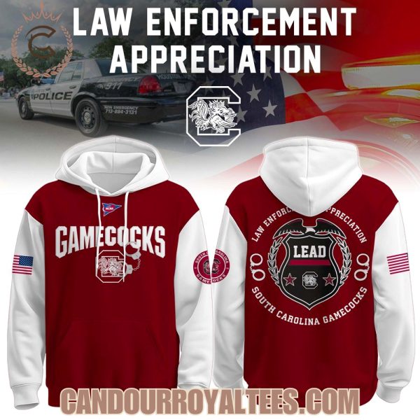 South Carolina Gamecocks x Law Enforcement Appreciation Day Hoodie South Carolina Gamecocks x Law Enforcement Appreciation Day Hoodie