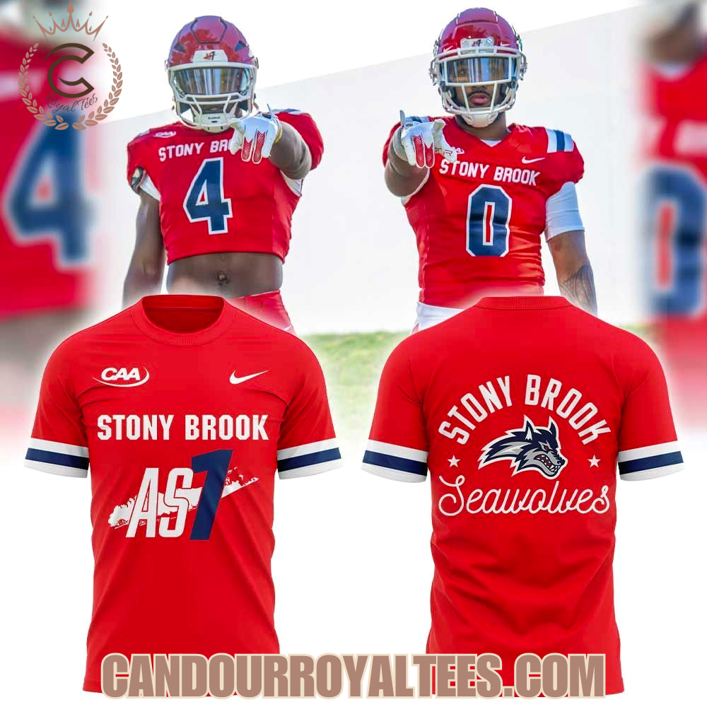 Stony Brook Football Red Out Uniform Hoodie Stony Brook Football Red Out Uniform Hoodie