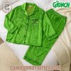 Grinch Christmas Button Pajamas Set Grinch Christmas Button Pajamas Set