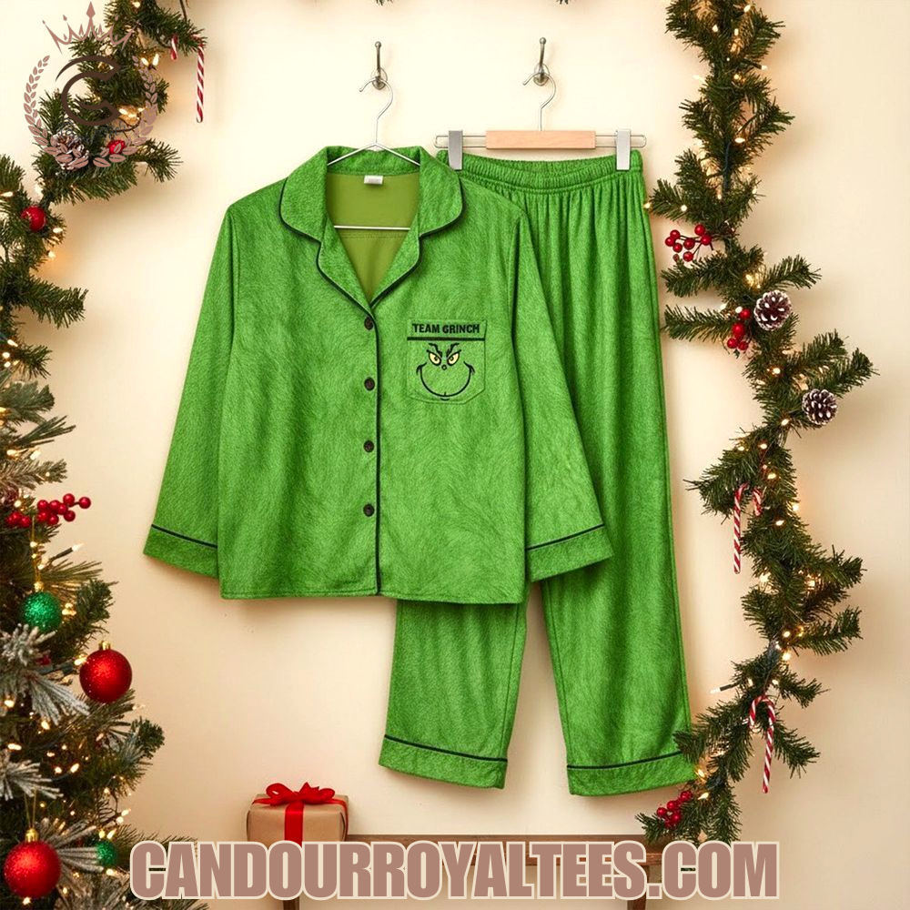 Team Grinch Christmas Pajamas Set Team Grinch Christmas Pajamas Set