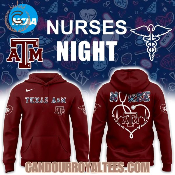 Texas A&M Aggies Nurses Night Hoodie Texas A&M Aggies Nurses Night Hoodie