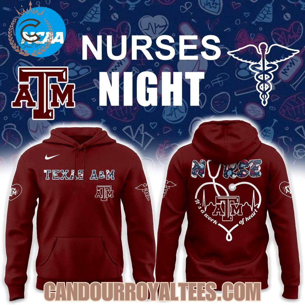 Texas A&M Aggies Nurses Night Hoodie Texas A&M Aggies Nurses Night Hoodie