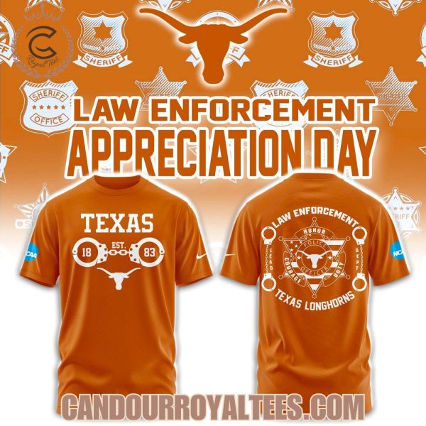 Texas Longhorns Law Enforcement Day T-Shirt