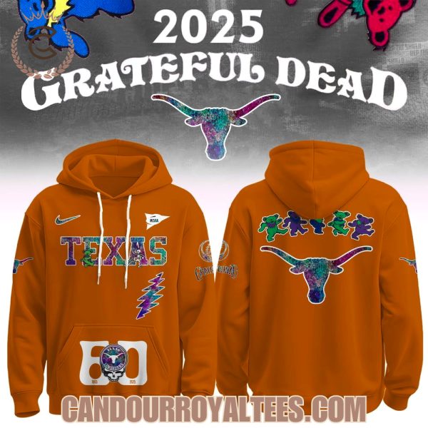 Texas Longhorns x Grateful Dead 60th 1965 2025 Hoodie Texas Longhorns x Grateful Dead 60th 1965 2025 Hoodie
