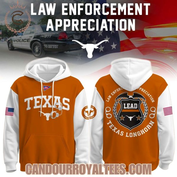 Texas Longhorns x Law Enforcement Appreciation Day Hoodie Texas Longhorns x Law Enforcement Appreciation Day Hoodie