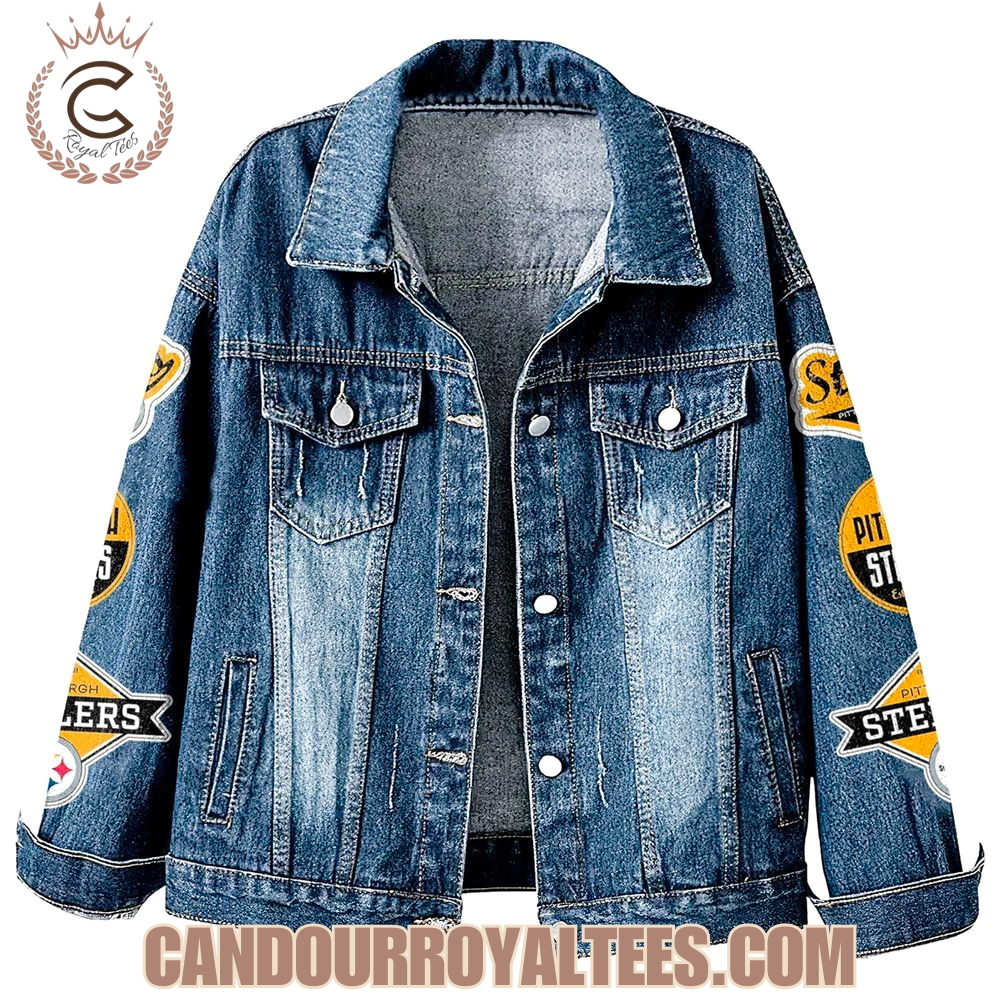The Terrible Towel Pittsburgh Steelers Denim Jacket The Terrible Towel Pittsburgh Steelers Denim Jacket
