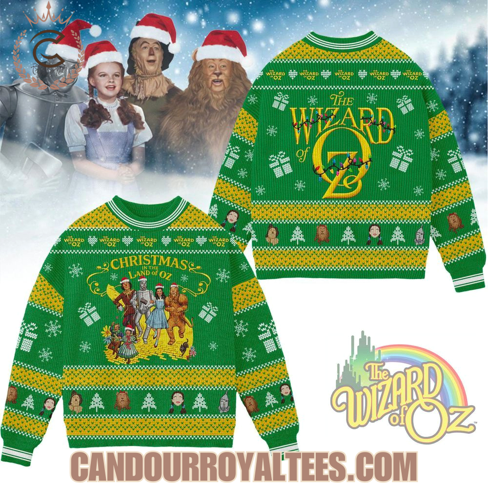 The Wizard Of Oz Christmas In The Land Of Oz Sweater The Wizard Of Oz Christmas In The Land Of Oz Sweater