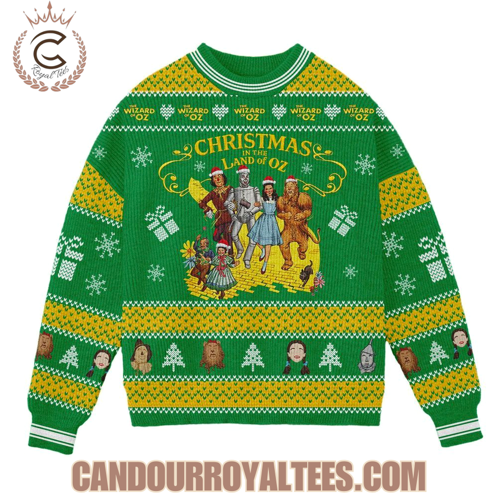 The Wizard Of Oz Christmas In The Land Of Oz Sweater The Wizard Of Oz Christmas In The Land Of Oz Sweater