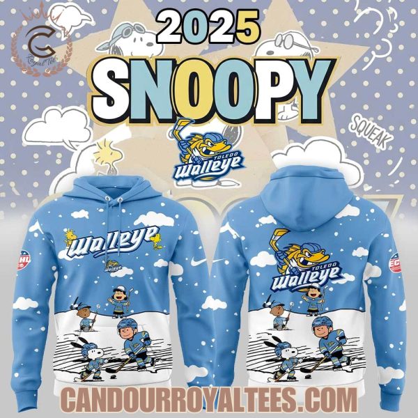 Toledo Walleye Snoopy and Friends Hoodie Toledo Walleye Snoopy and Friends Hoodie