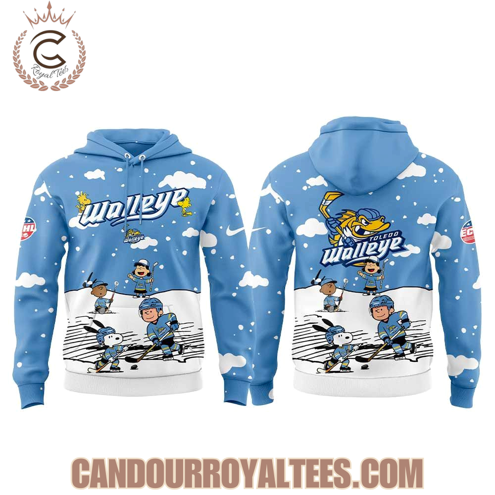 Toledo Walleye Snoopy and Friends Hoodie Toledo Walleye Snoopy and Friends Hoodie