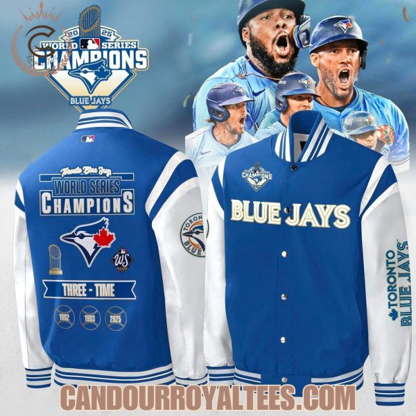Toronto Blue Jays 2025 World Series Champions Three – Time Jacket