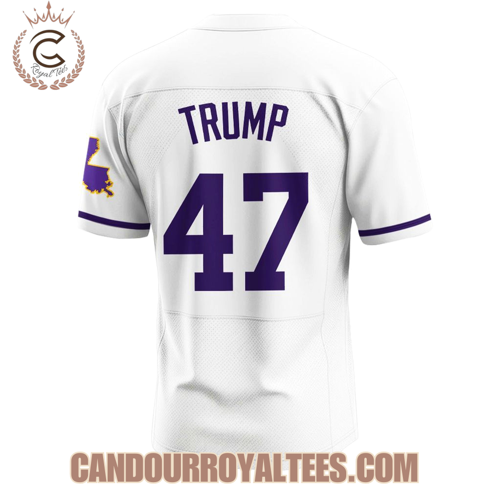Trump x x LSU Tigers White Jersey Trump x x LSU Tigers White Jersey