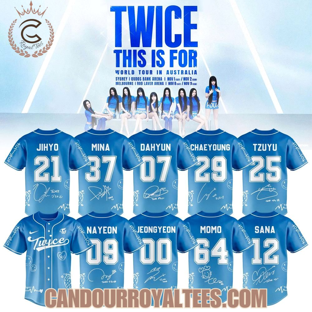 TWICE This Is For World Tour In Australia Jersey TWICE This Is For World Tour In Australia Jersey