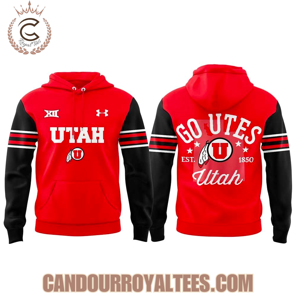 Utah All Red Everything Uniform Hoodie Utah All Red Everything Uniform Hoodie