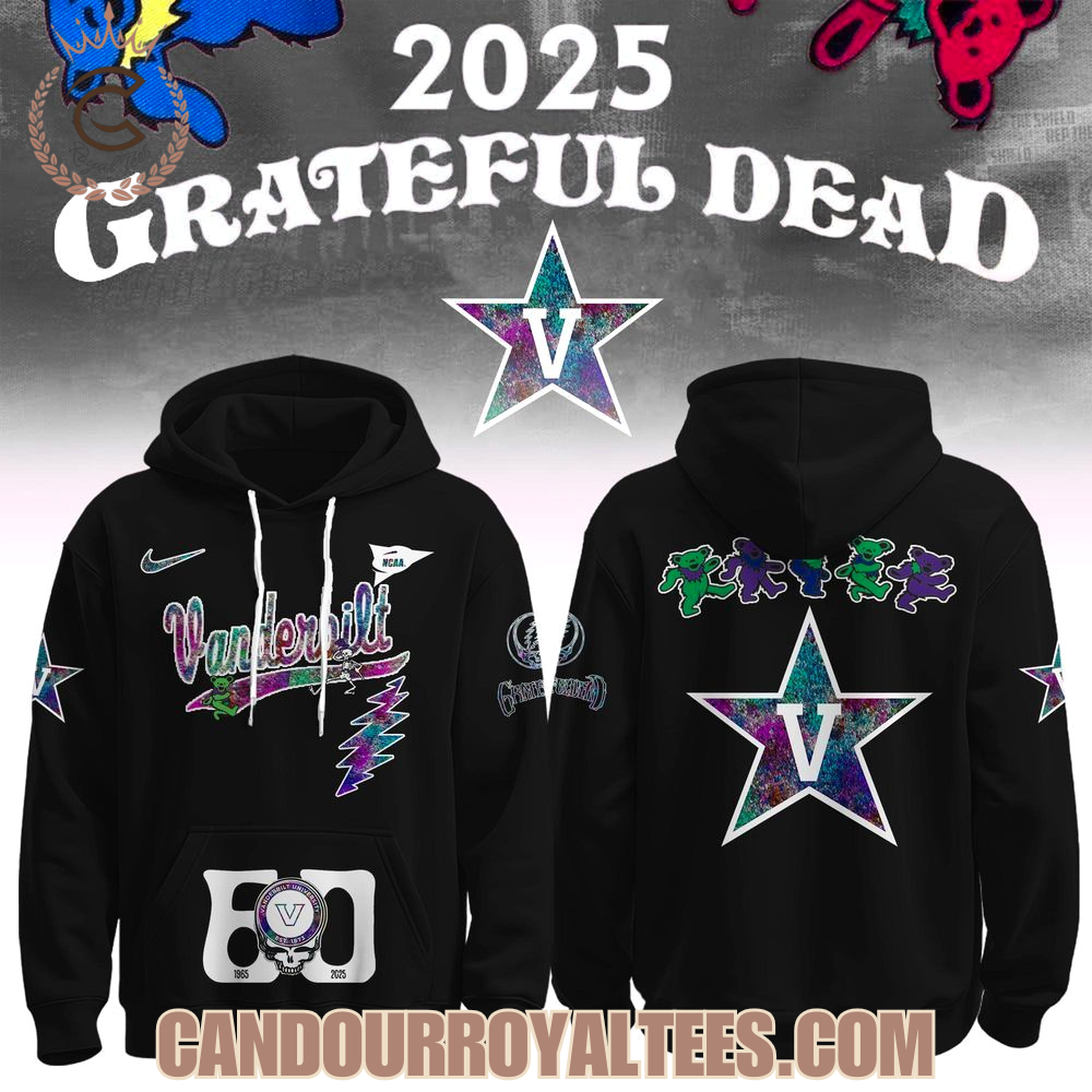 Vanderbilt Commodores x Grateful Dead 60th 1965 2025 Hoodie Vanderbilt Commodores x Grateful Dead 60th 1965 2025 Hoodie