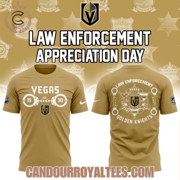 Vegas Golden Knights Law Enforcement Appreciation Day Tshirt, Hoodie