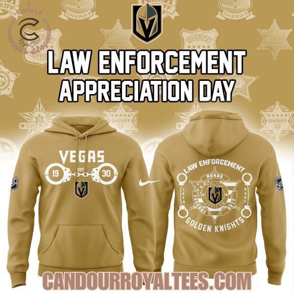 Vegas Golden Knights Law Enforcement Appreciation Day Tshirt, Hoodie