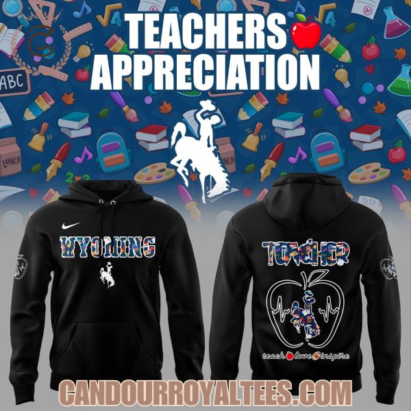 Wyoming Cowboys Teachers Appreciation 2025 Blackk Hoodie