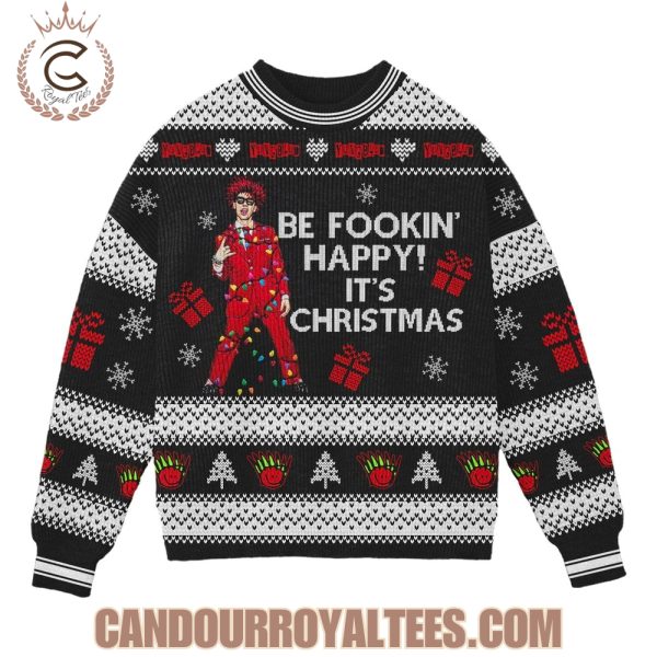 Yungblud Be Foookin’ Happy It’s Christmas Ugly Sweater