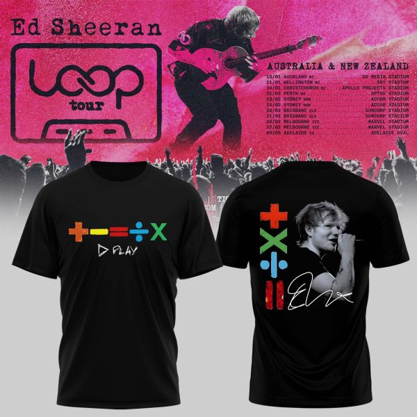 Ed Sheeran Australia & New Zealand Loop Tour T-Shirt