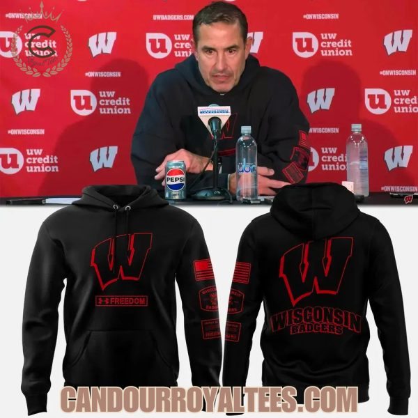 2025 Wisconsin Badgers football Coach Luke Fickell Hoodie