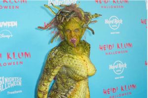 Heidi Klum as Medusa at Halloween party