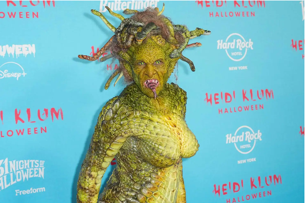 Heidi Klum as Medusa at Halloween party