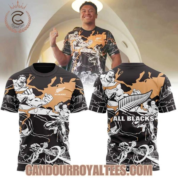 All Blacks Field of Heroes Marvel Captains Run Tshirt, Hoodie