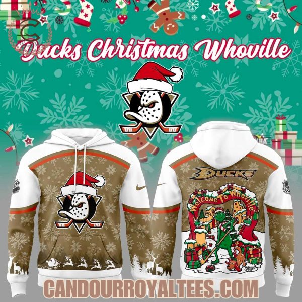 Anaheim Ducks Christmas Whoville Hoodie