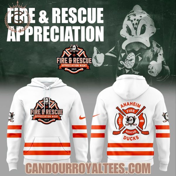 Anaheim Ducks Fire + Rescue Appreciation Night Hoodie
