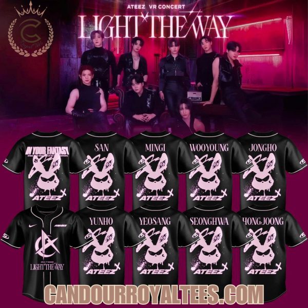 Ateez VR Concert Light The Way Baseball Jersey