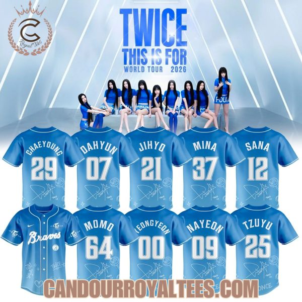 Atlanta Braves x TWICE – THIS IS FOR World Tour Part II Jersey
