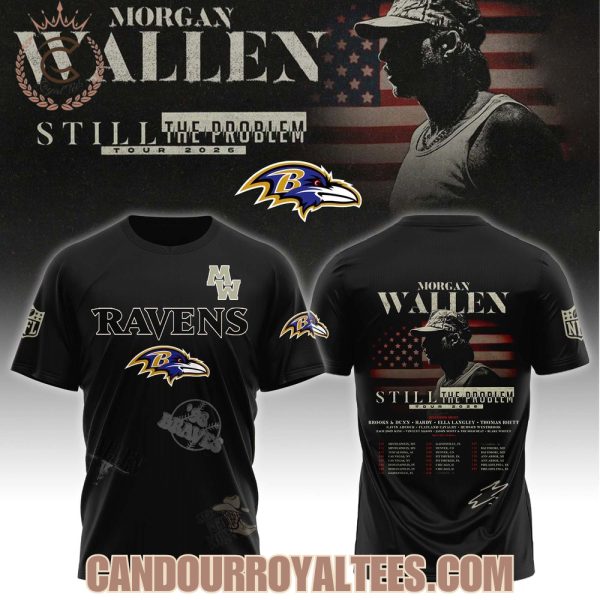 Baltimore Ravens x Morgan Wallen Still The Problem Tour 2026 T-Shirt, Hoodie